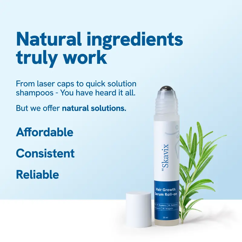 Hair Growth Roll-On Serum – See hair growth in 4 week